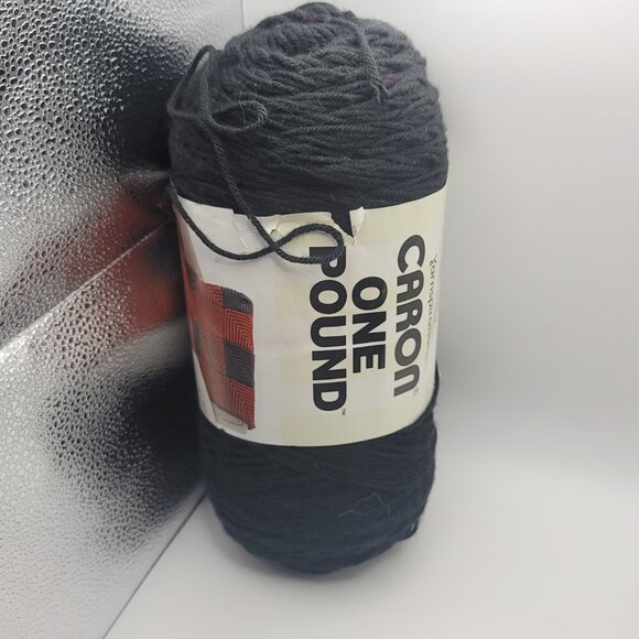 Caron One Pound Yarn (NWT) Color Black. 16 0z - Picture 2 of 6